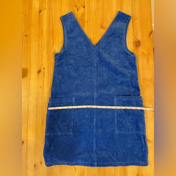 Electric blue corduroy pinafore dress - Picture 5 of 6